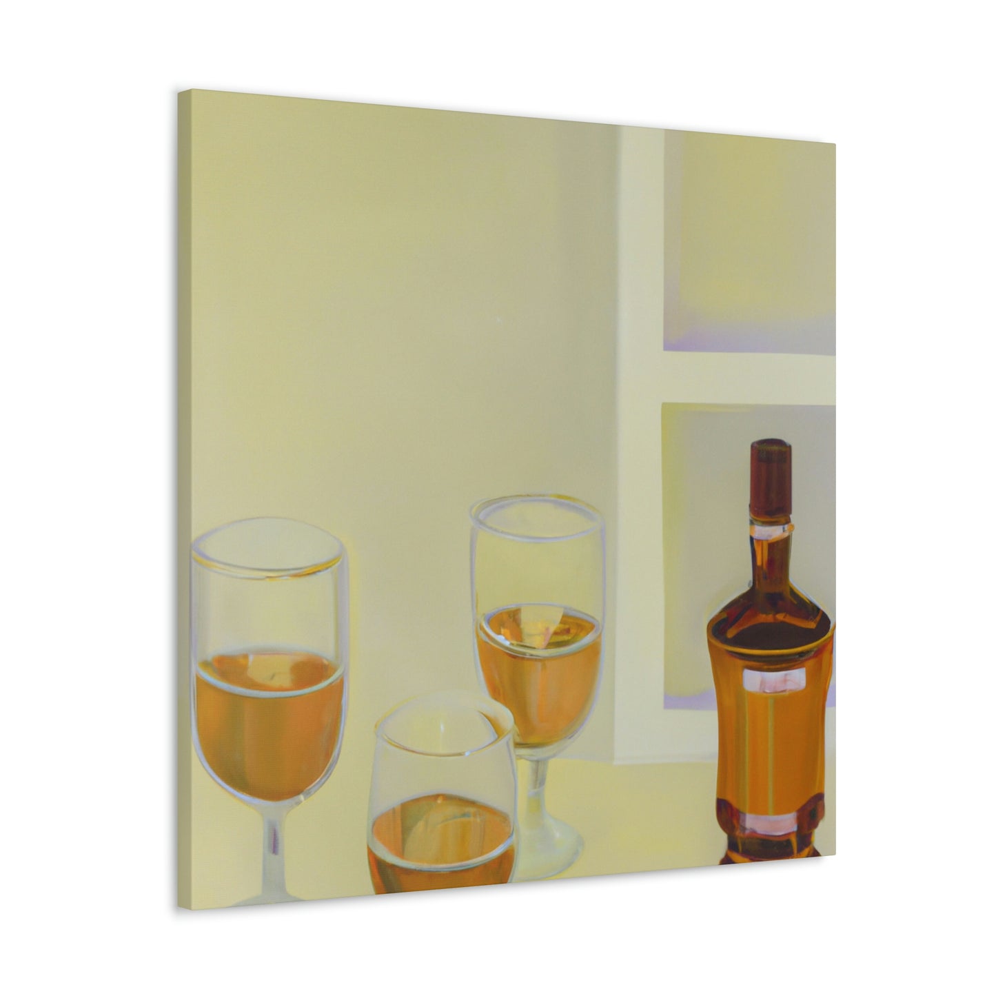 "Alcoholic Art Reflection" - Canvas