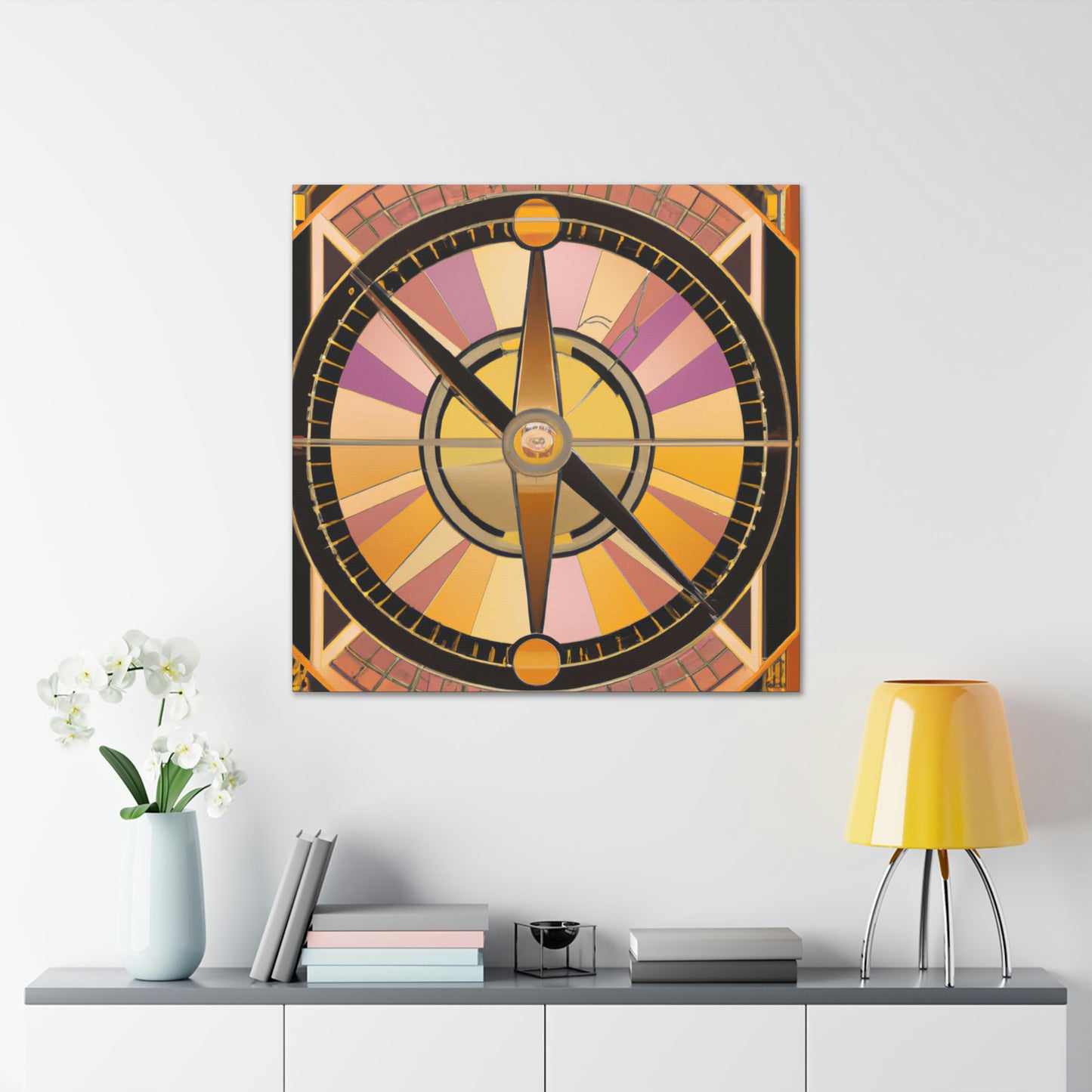 "Compass of Art Deco" - Canvas