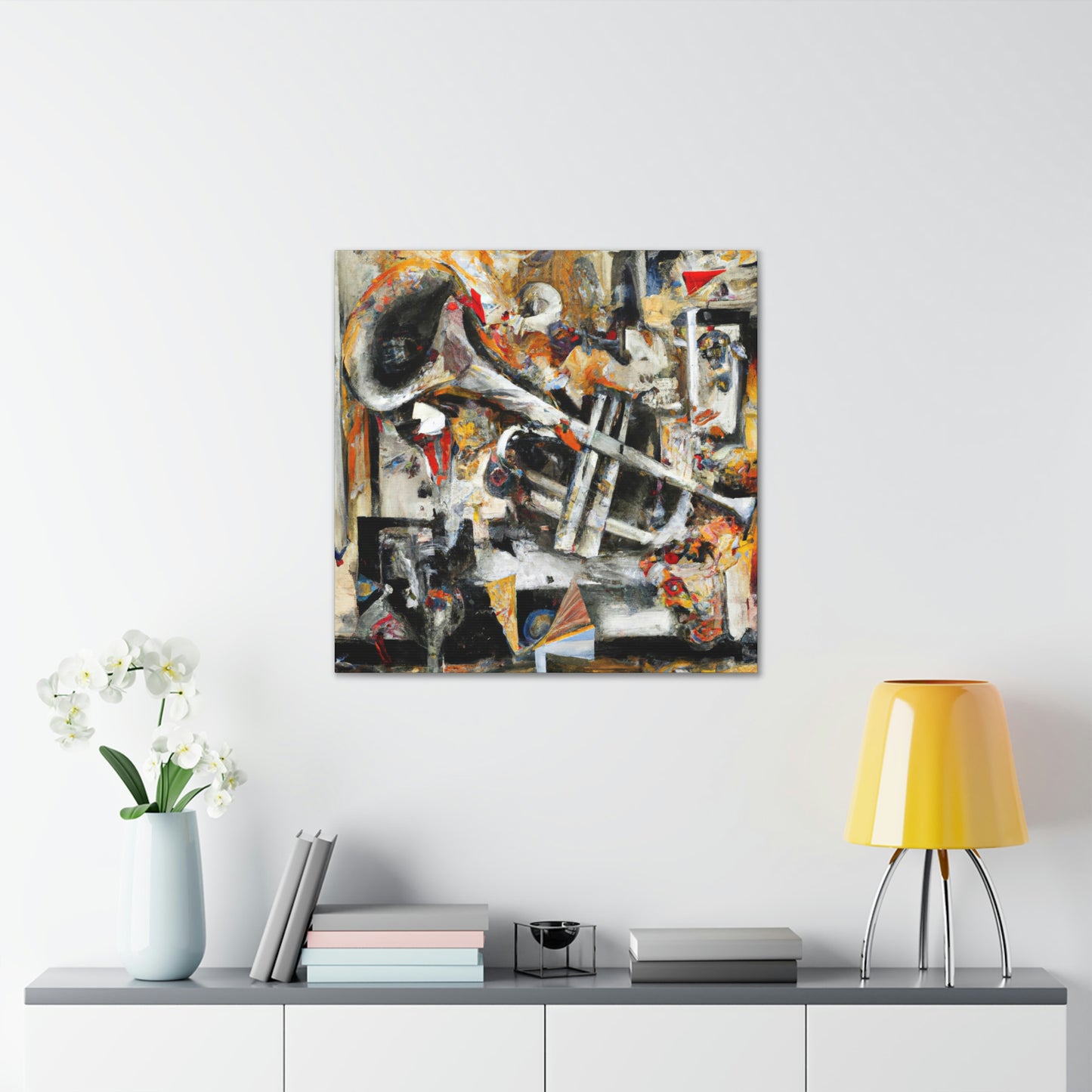 Trombone in Abstraction - Canvas