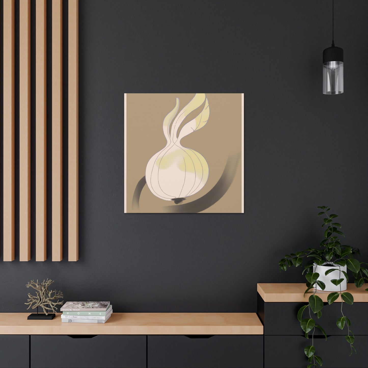 "Onion in Art Deco" - Canvas