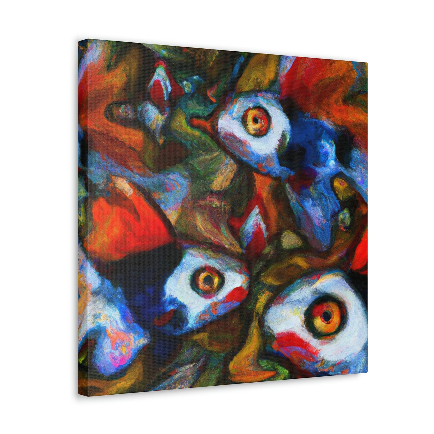 "Guppy in Expressionism" - Canvas