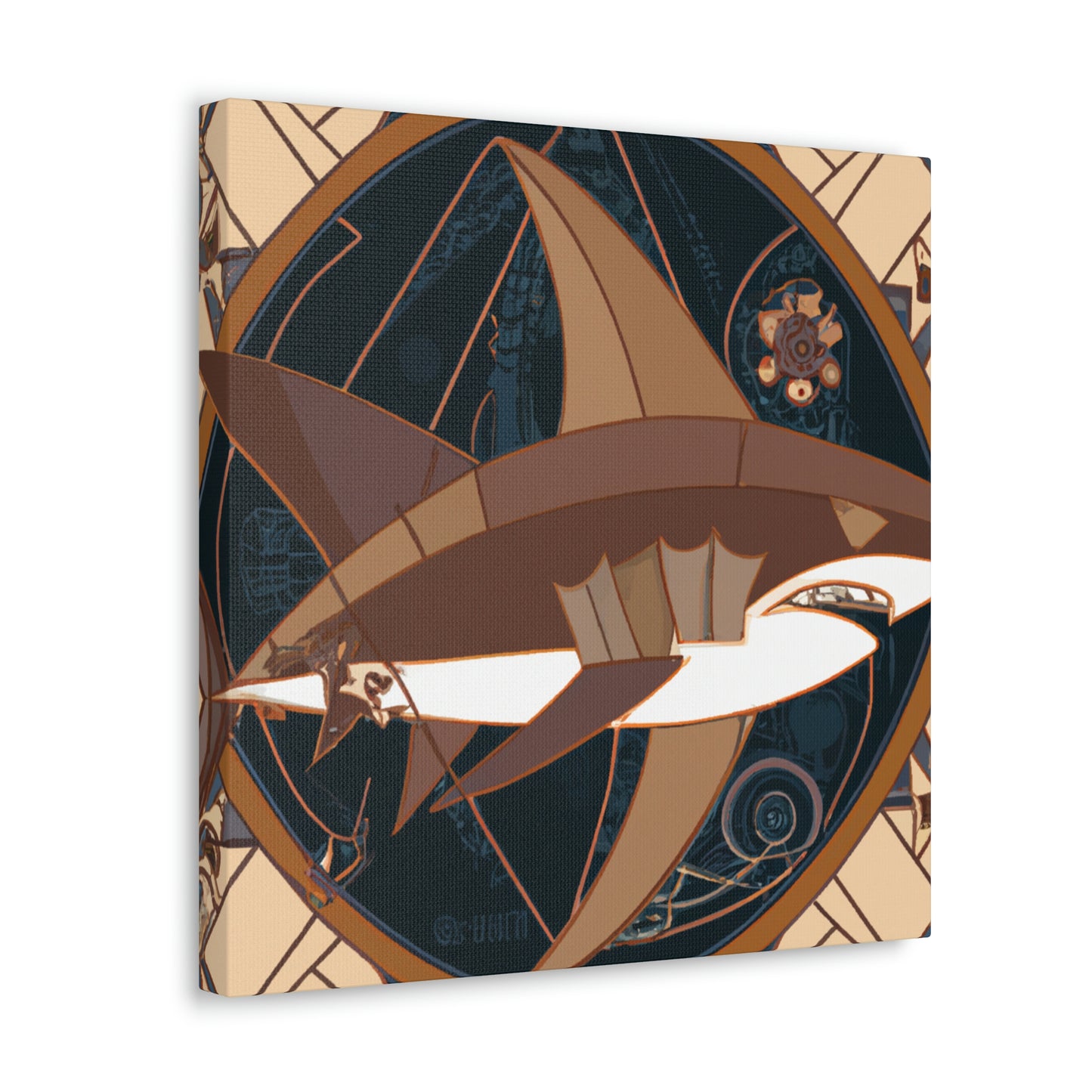 "Shark of the Roaring Twenties" - Canvas