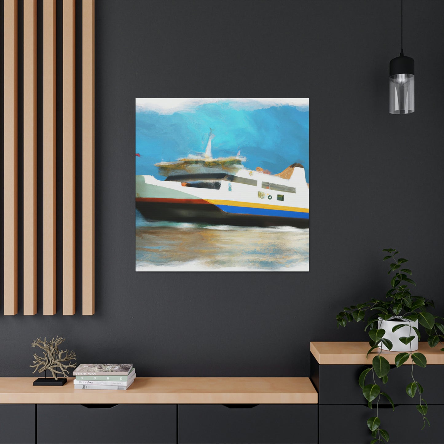 "Ferry on a Journey" - Canvas