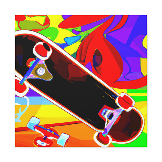 Skateboarding Expressionism - Canvas