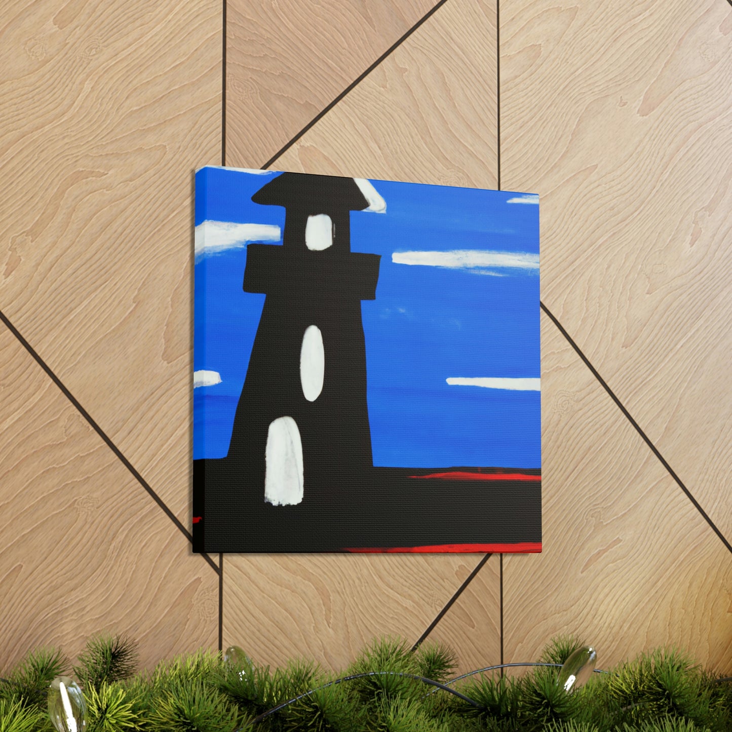 "Lighthouse in Monochrome" - Canvas