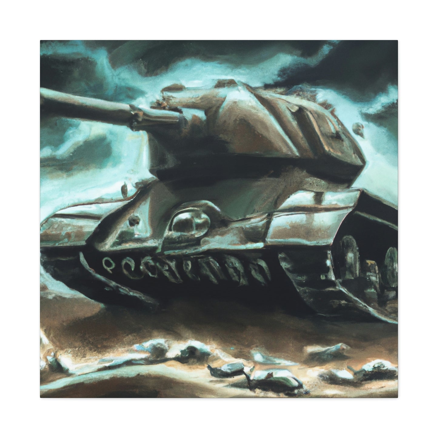 Tank on Fire Dream - Canvas