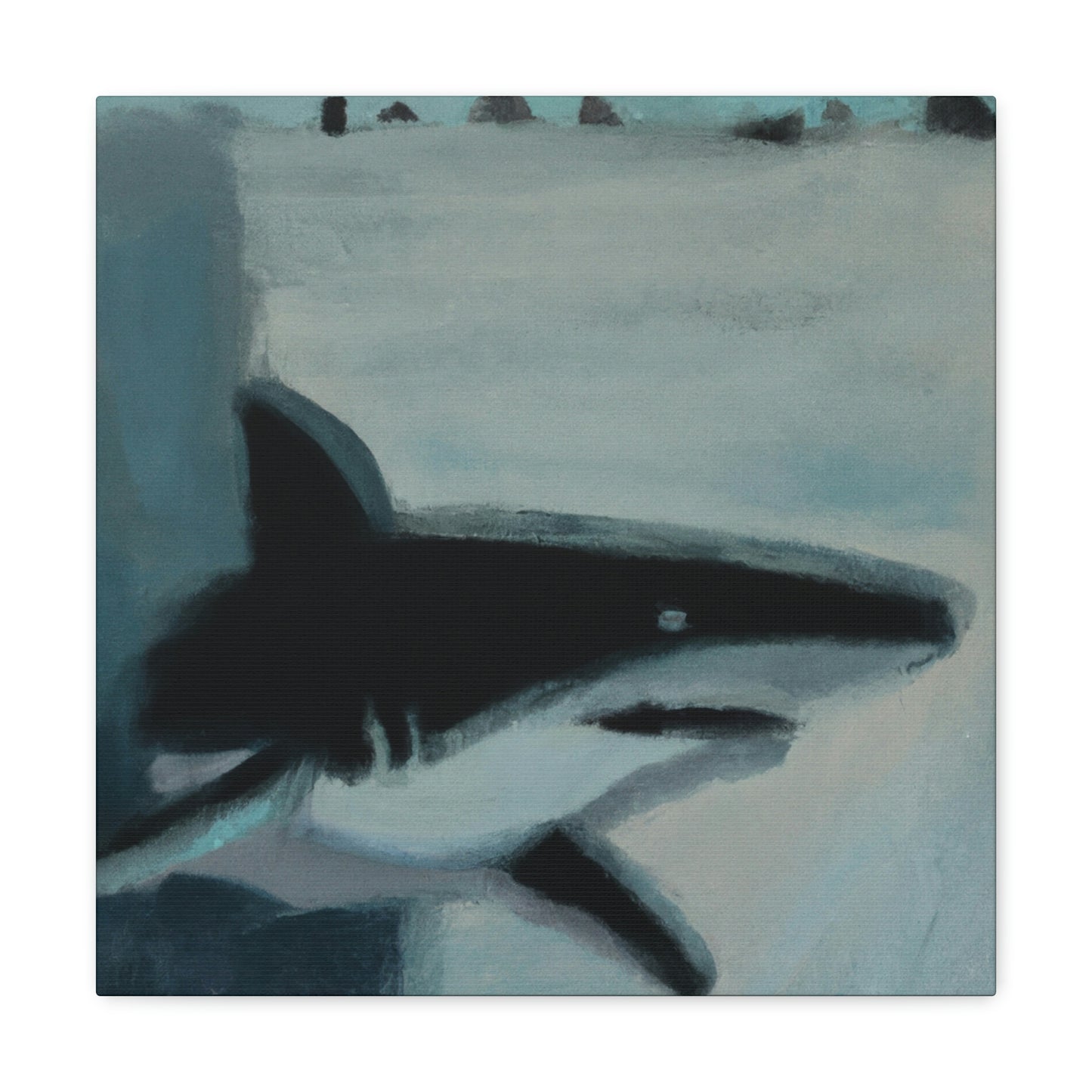 "The Shark's Abstract Symphony" - Canvas