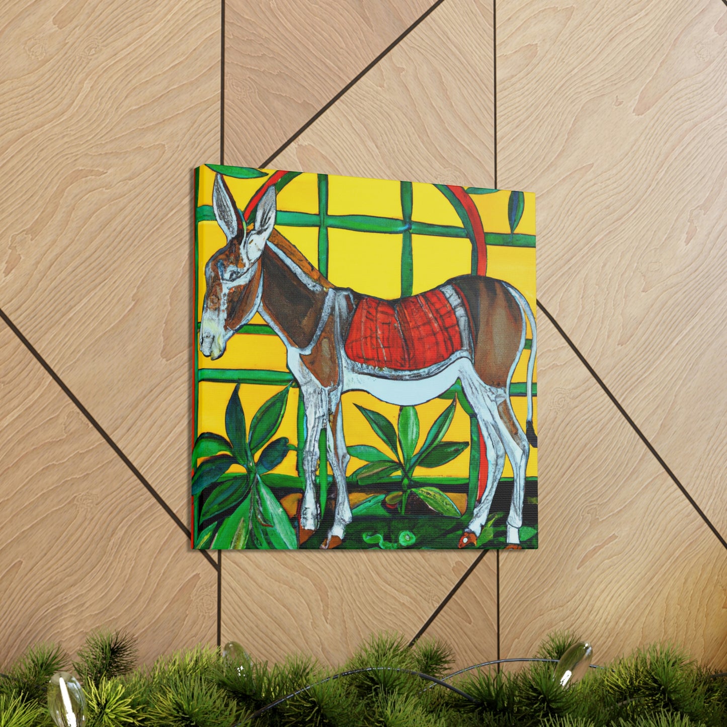 "Donkey in Art Nouveau" - Canvas