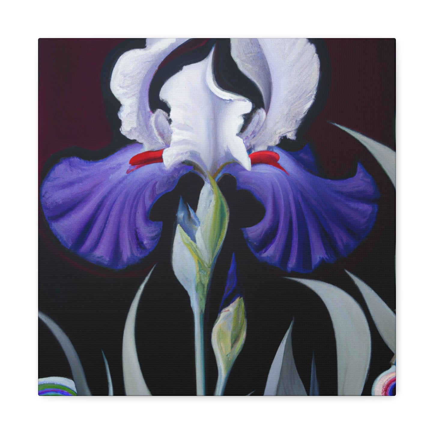 Dancing Iridescent Iris - Canvas