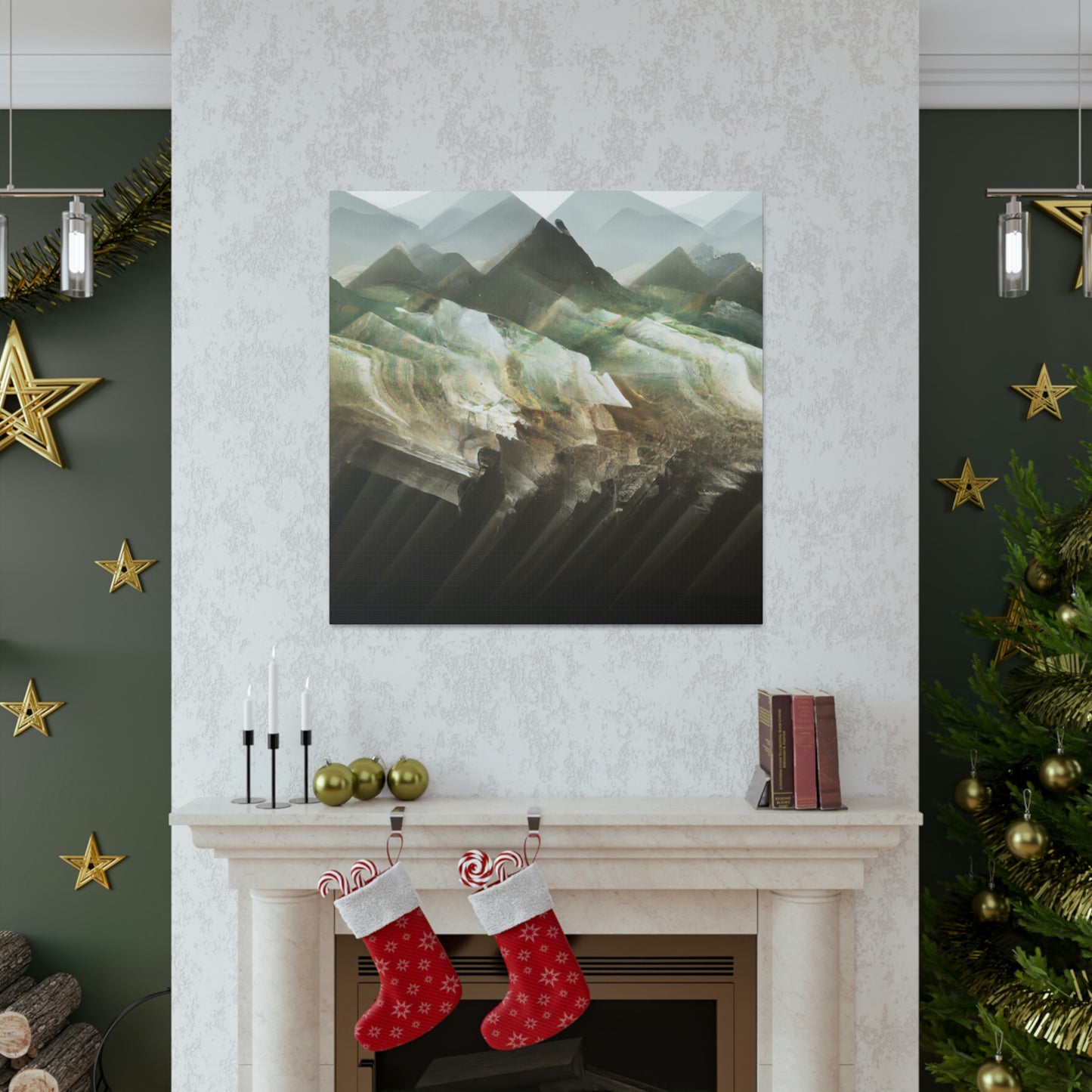 Lofty Mountain Peaks - Canvas