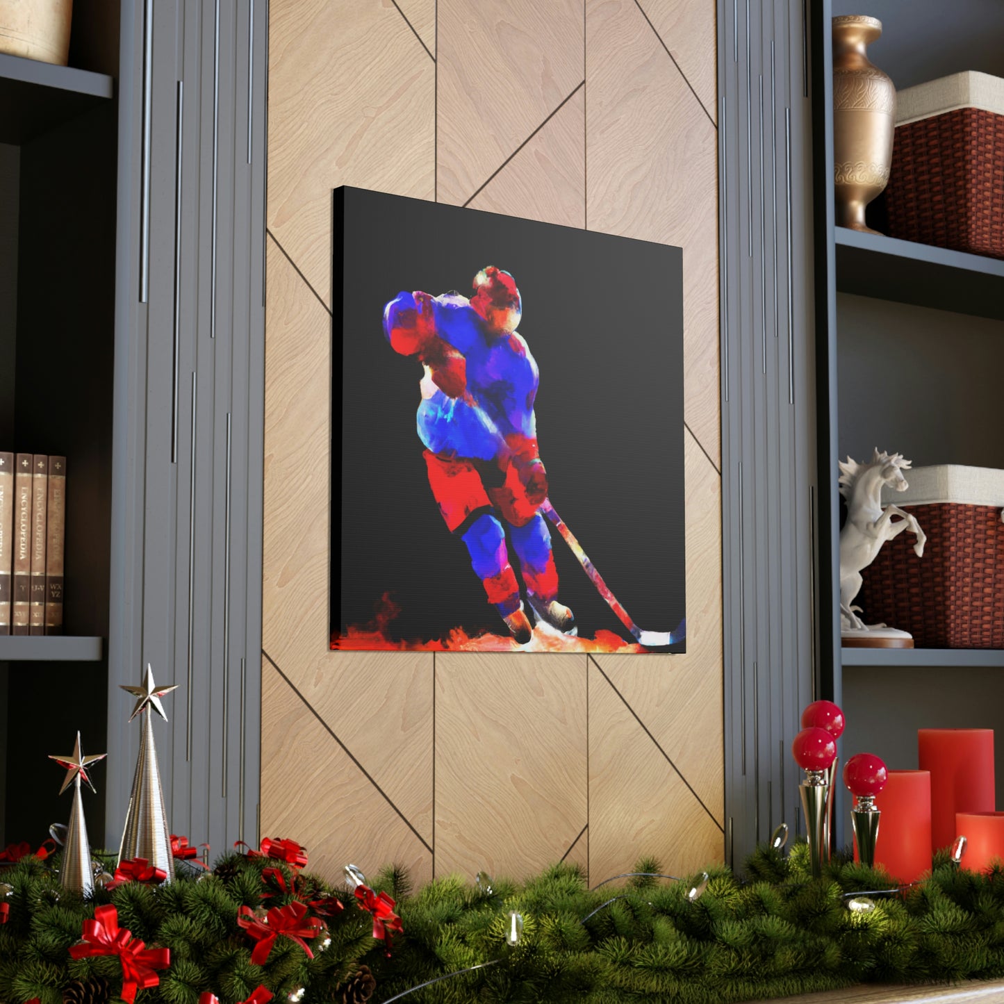 Hockey on Ice Art - Canvas