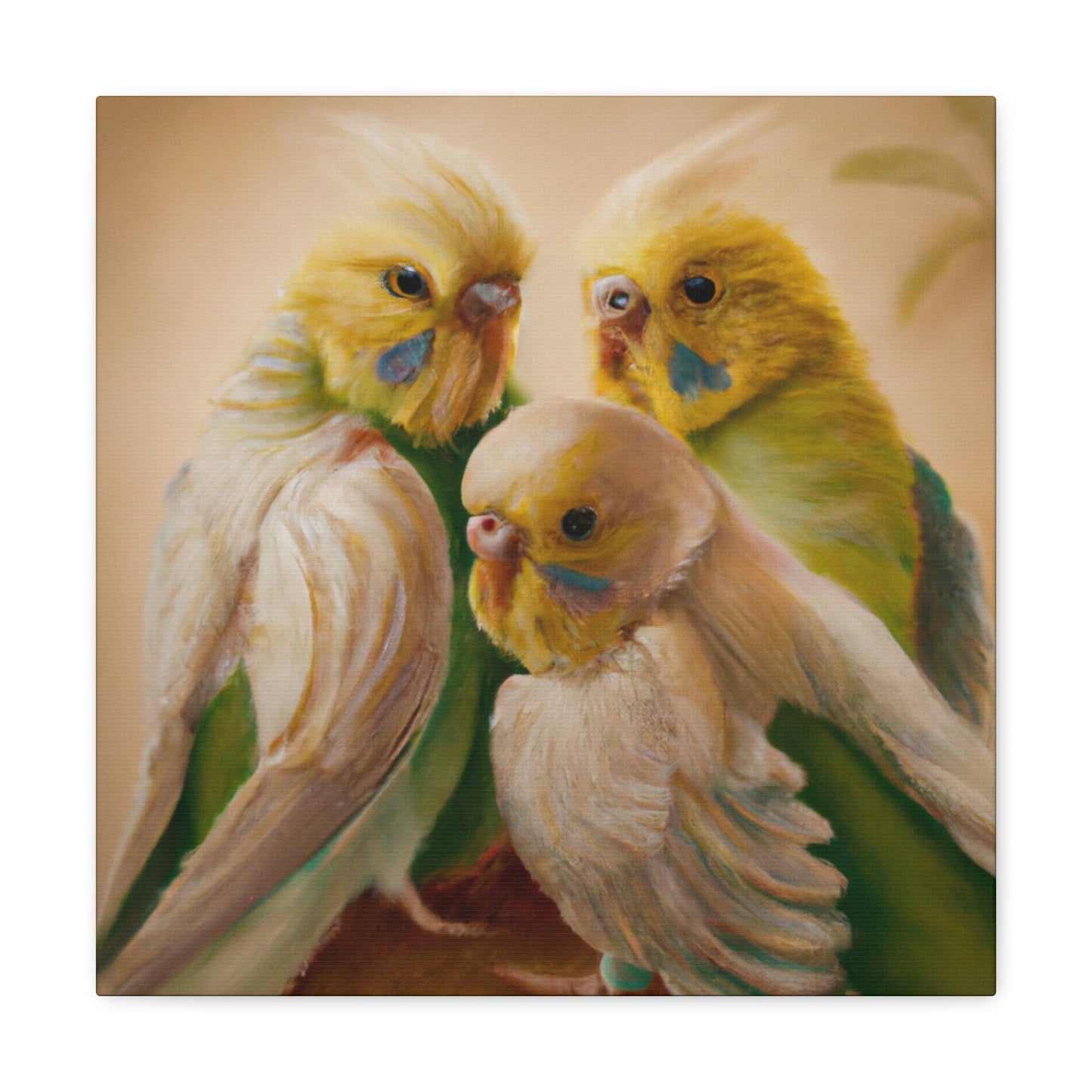 Budgies in Renaissance - Canvas