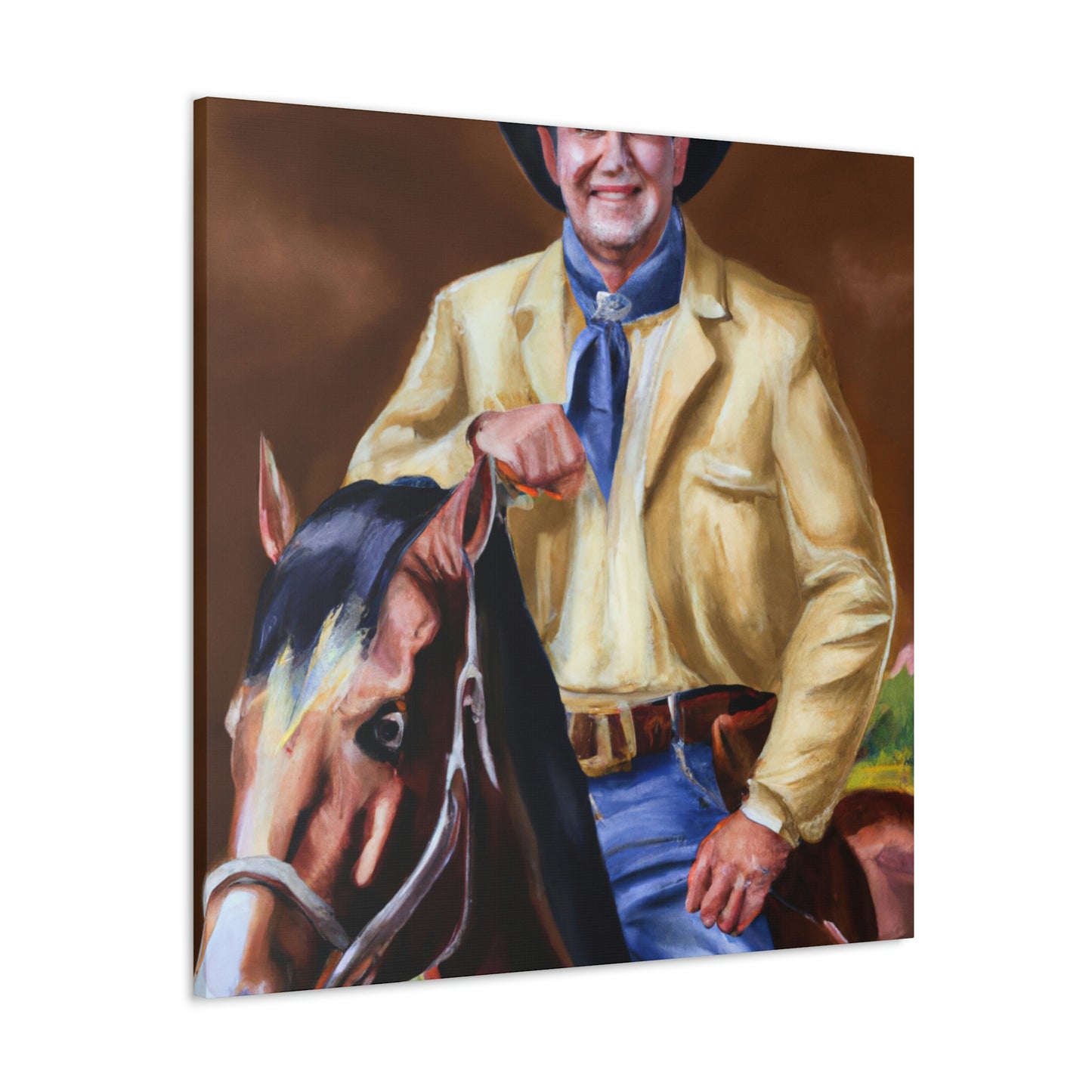 "Ranch Hand's Elegance" - Canvas