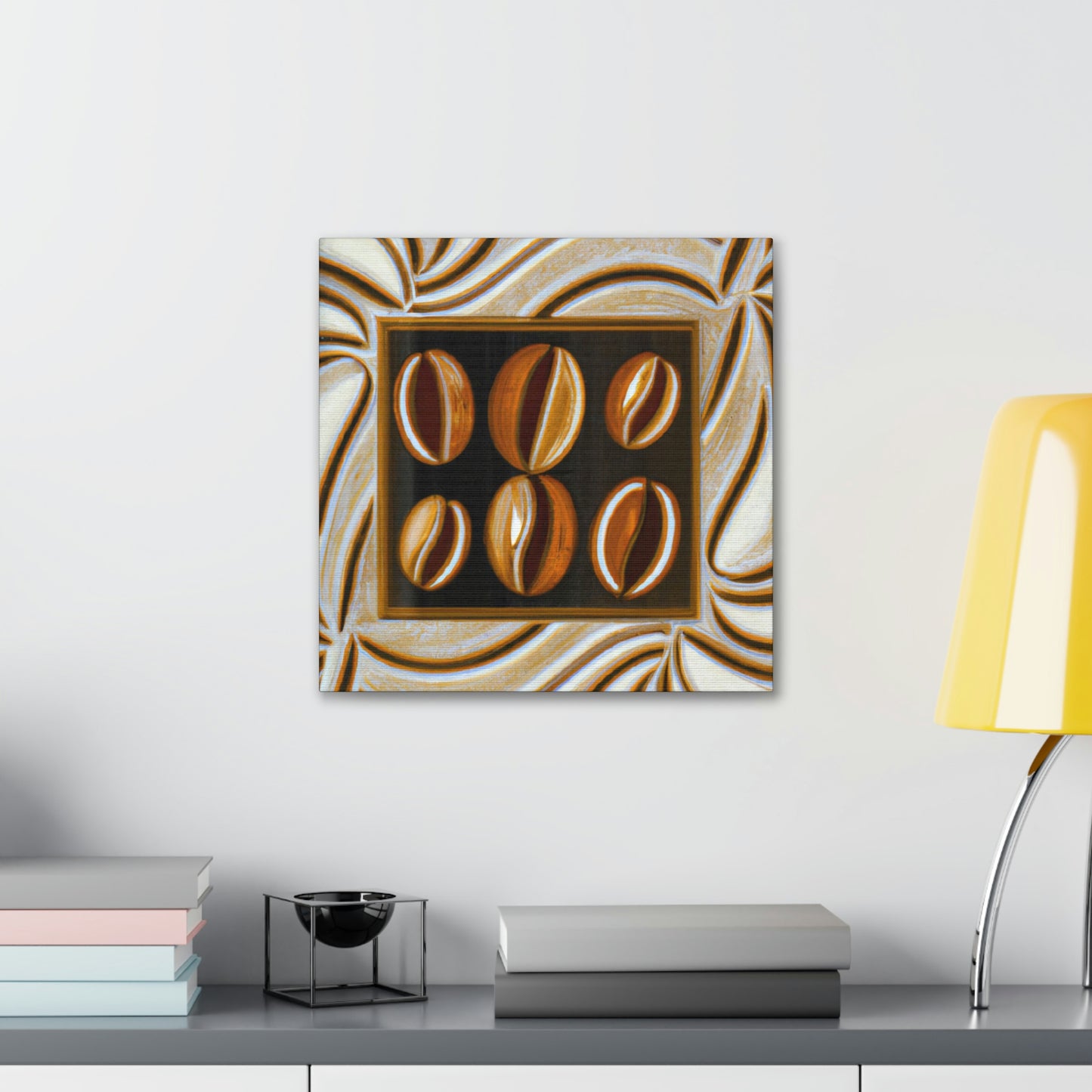 "Coffee Beans Symphony" - Canvas