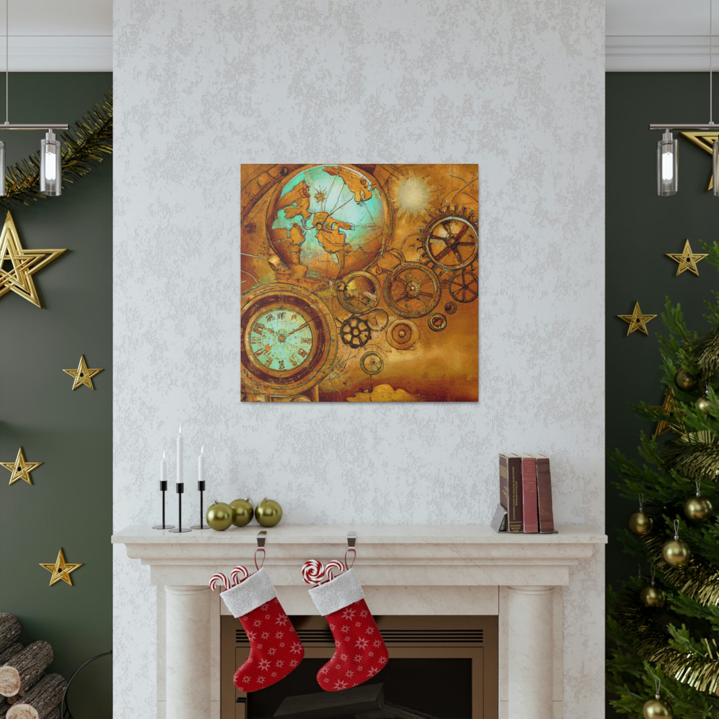 Steampunk Celestial Mapping - Canvas