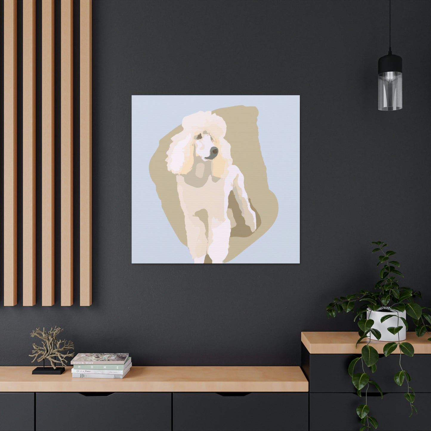 "Poodle in Minimalism" - Canvas