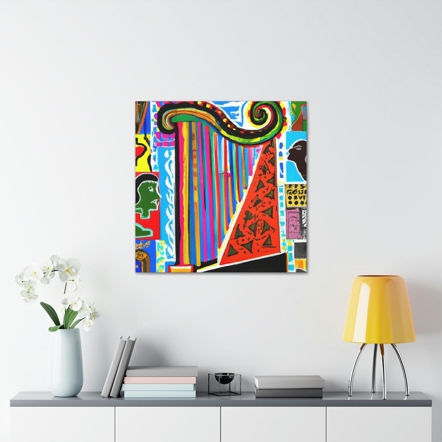 "Harp of Minimalism" - Canvas