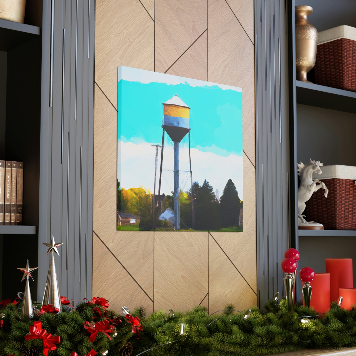 Aquatic Tower Wonder - Canvas