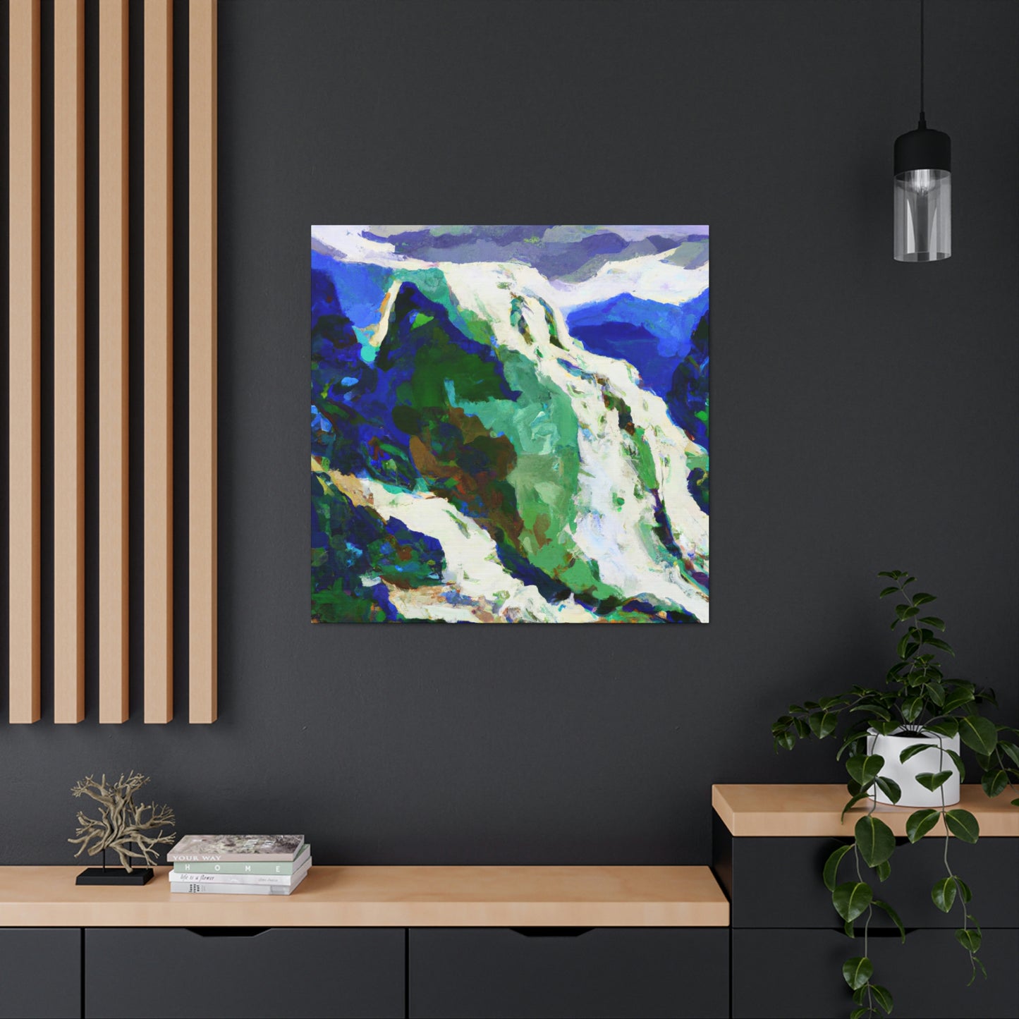 Frozen Glacier Sunset - Canvas