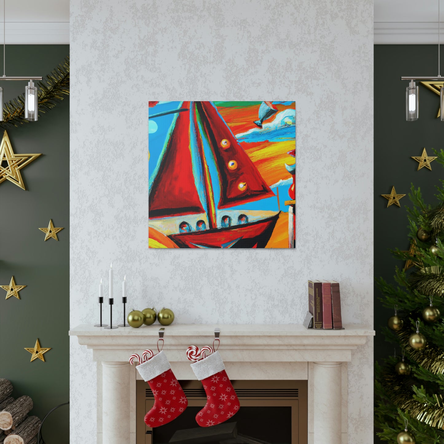 Sailboat in Dreamscape - Canvas