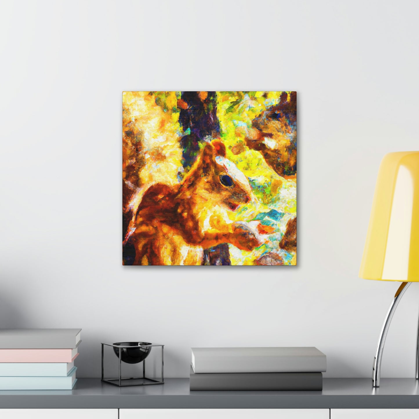 "Squirrels in Impressionism" - Canvas