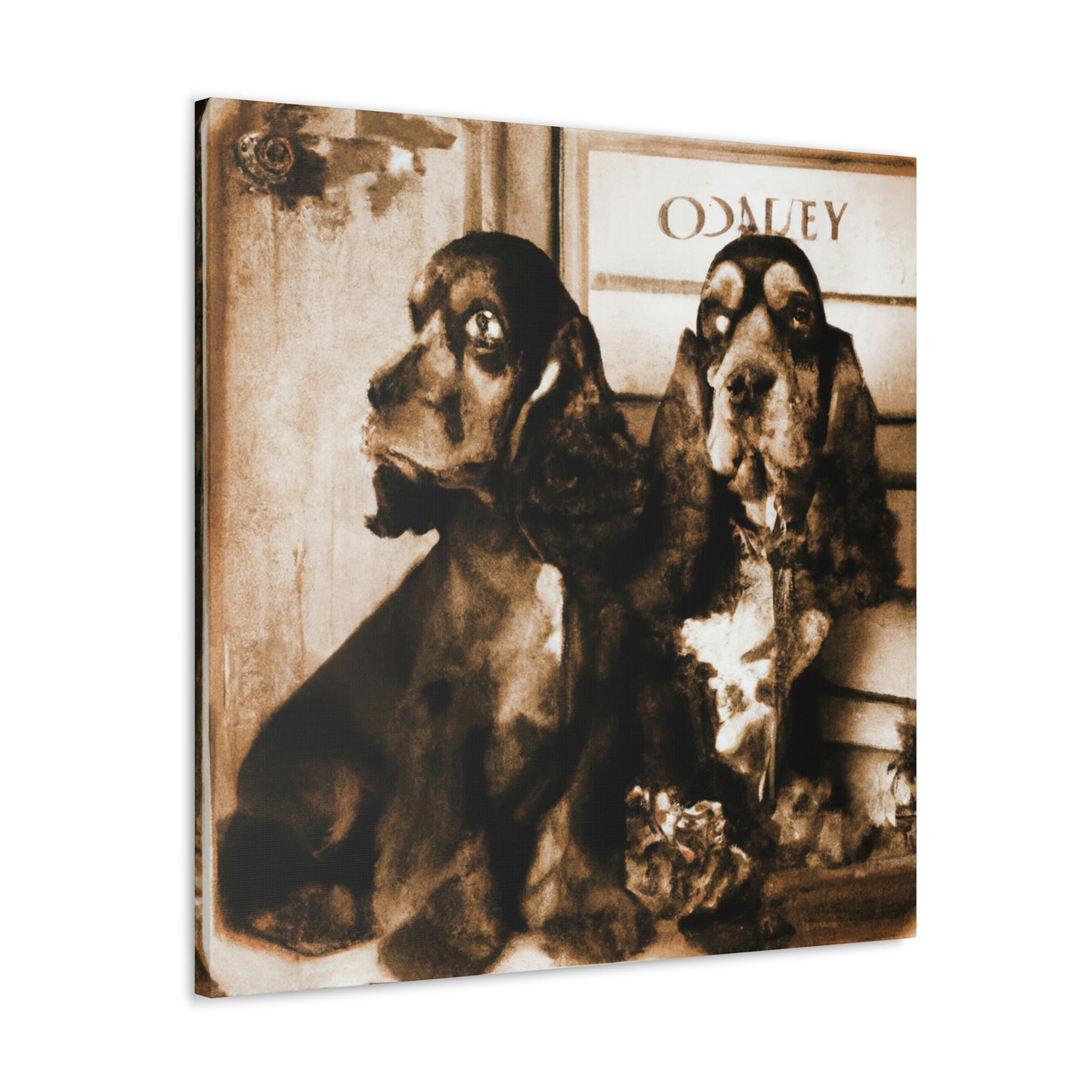 "Cocker Spaniel Deco Dream" - Canvas