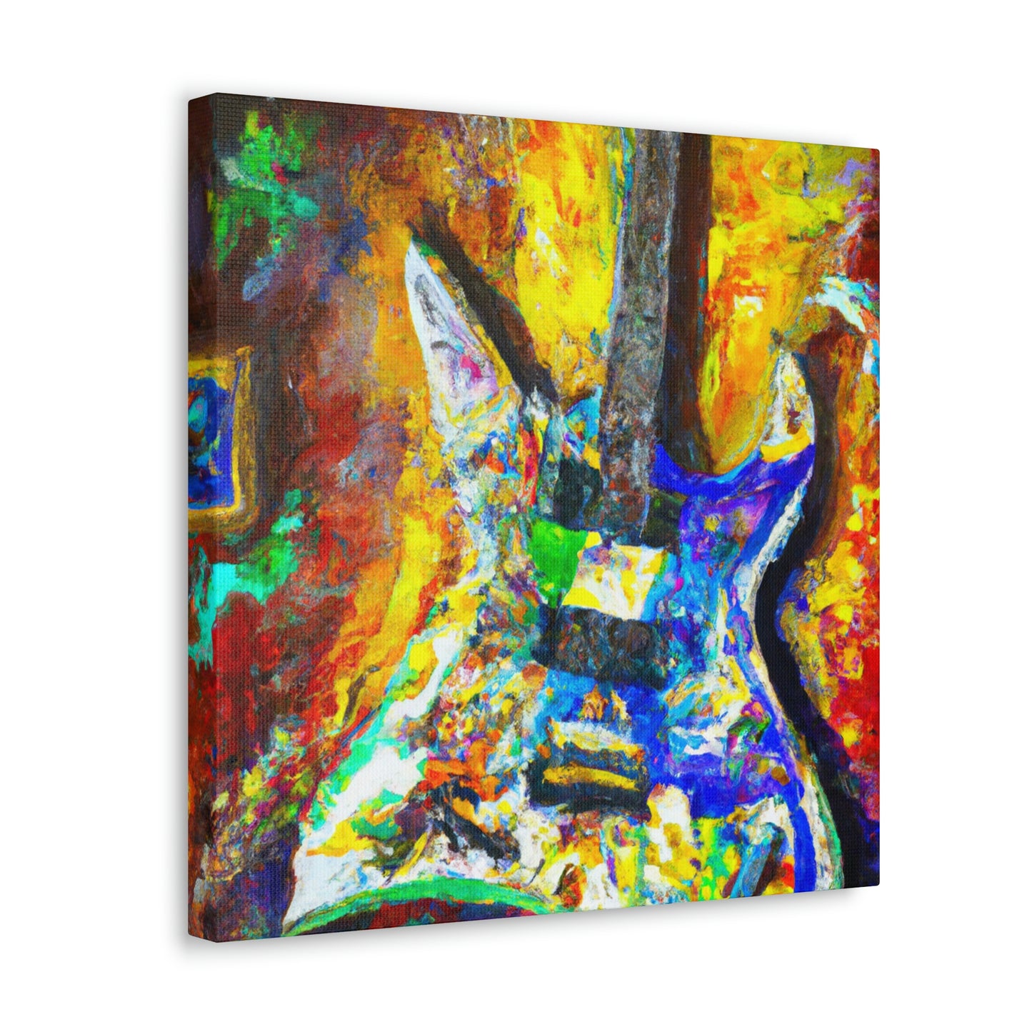 "Electric Guitar Enigma" - Canvas