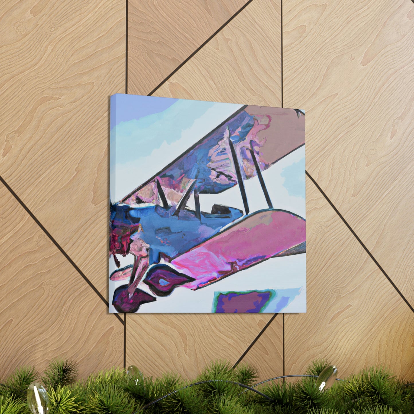 Vintage Airplane Glory - Canvas