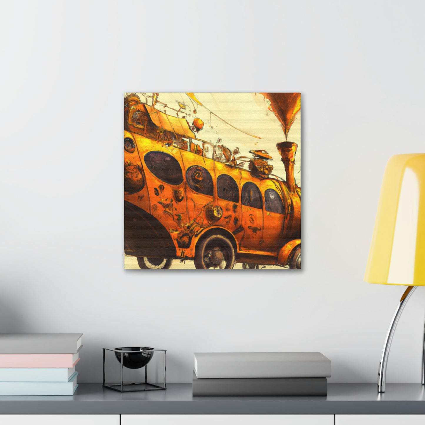 "Steam Bus Grandeur" - Canvas