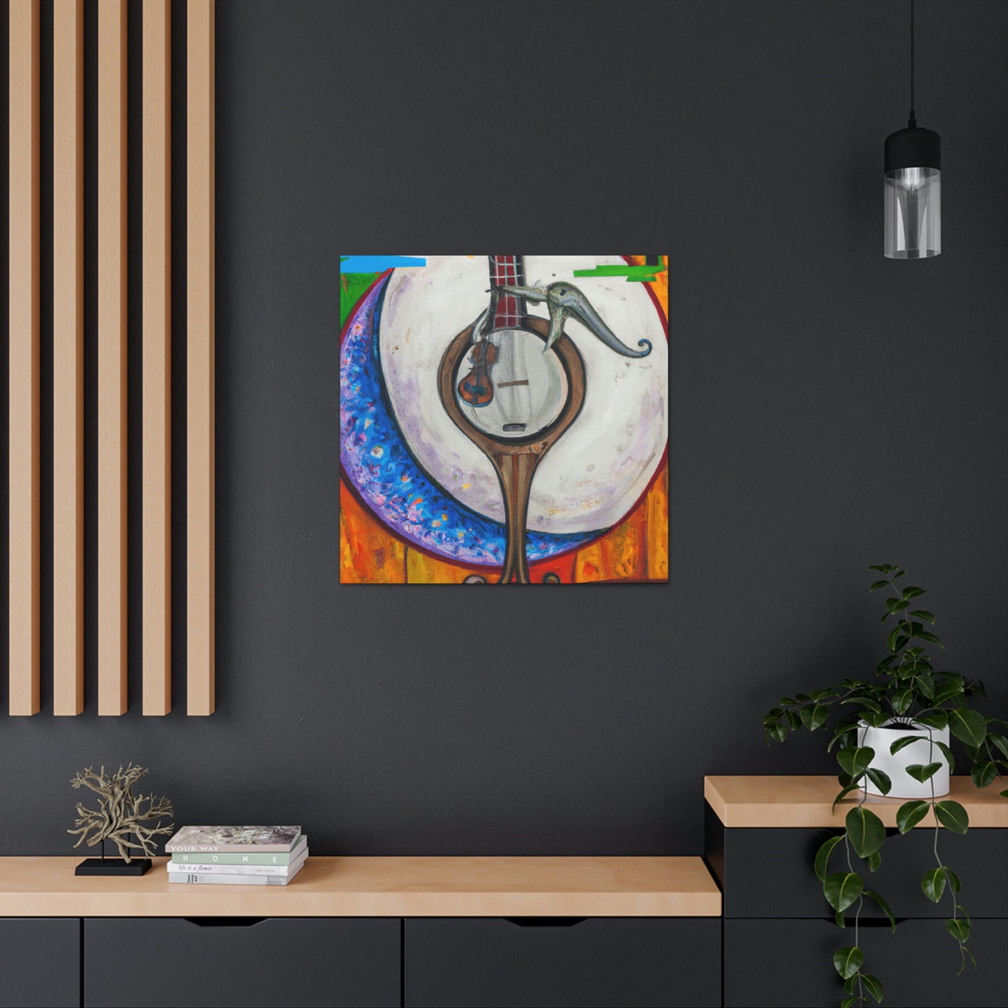 Banjo in Surrealism - Canvas