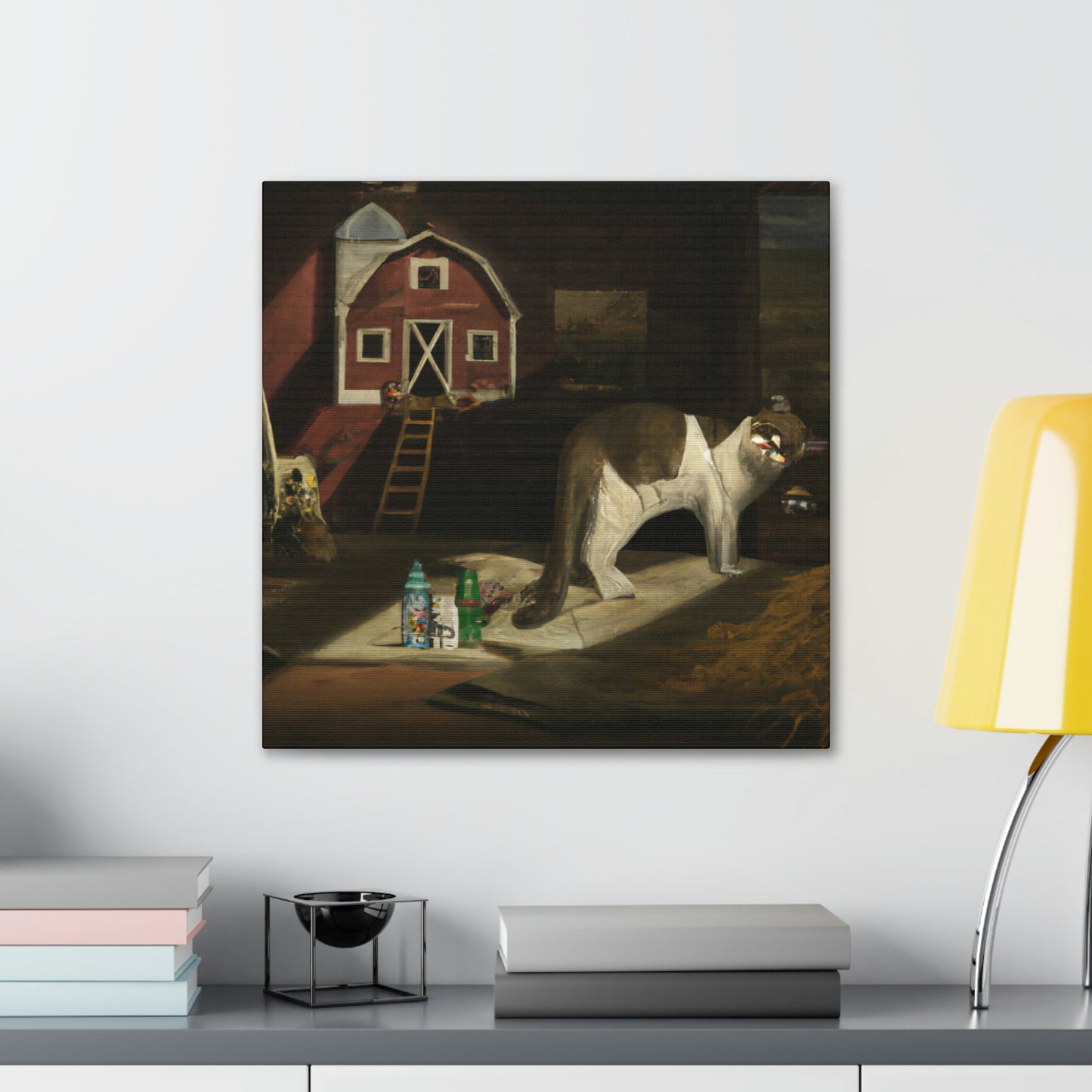 Barn Cat's Dreamscape - Canvas