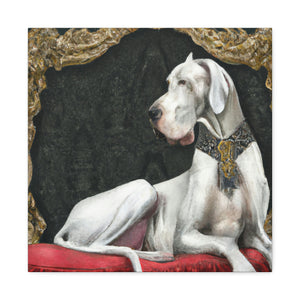 Great Dane in Rococo - Canvas