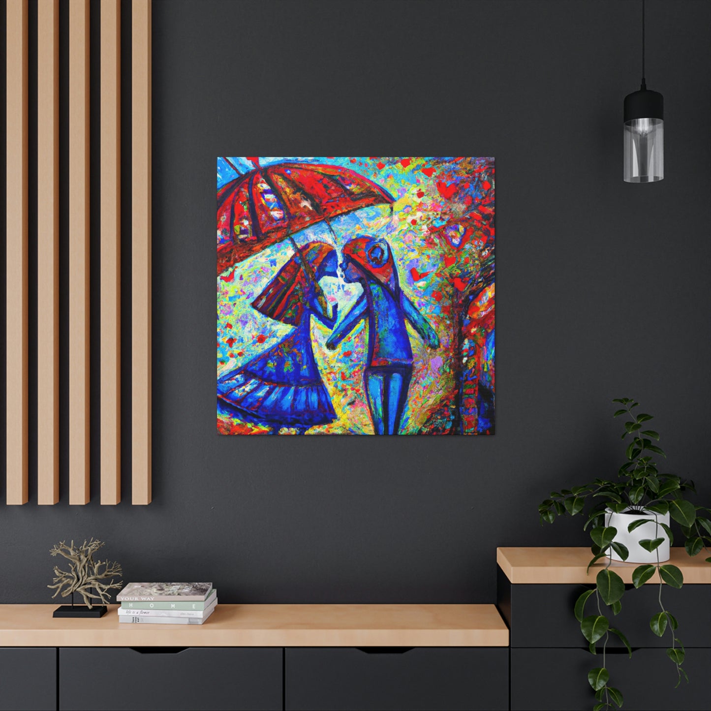 Love Under the Umbrella - Canvas