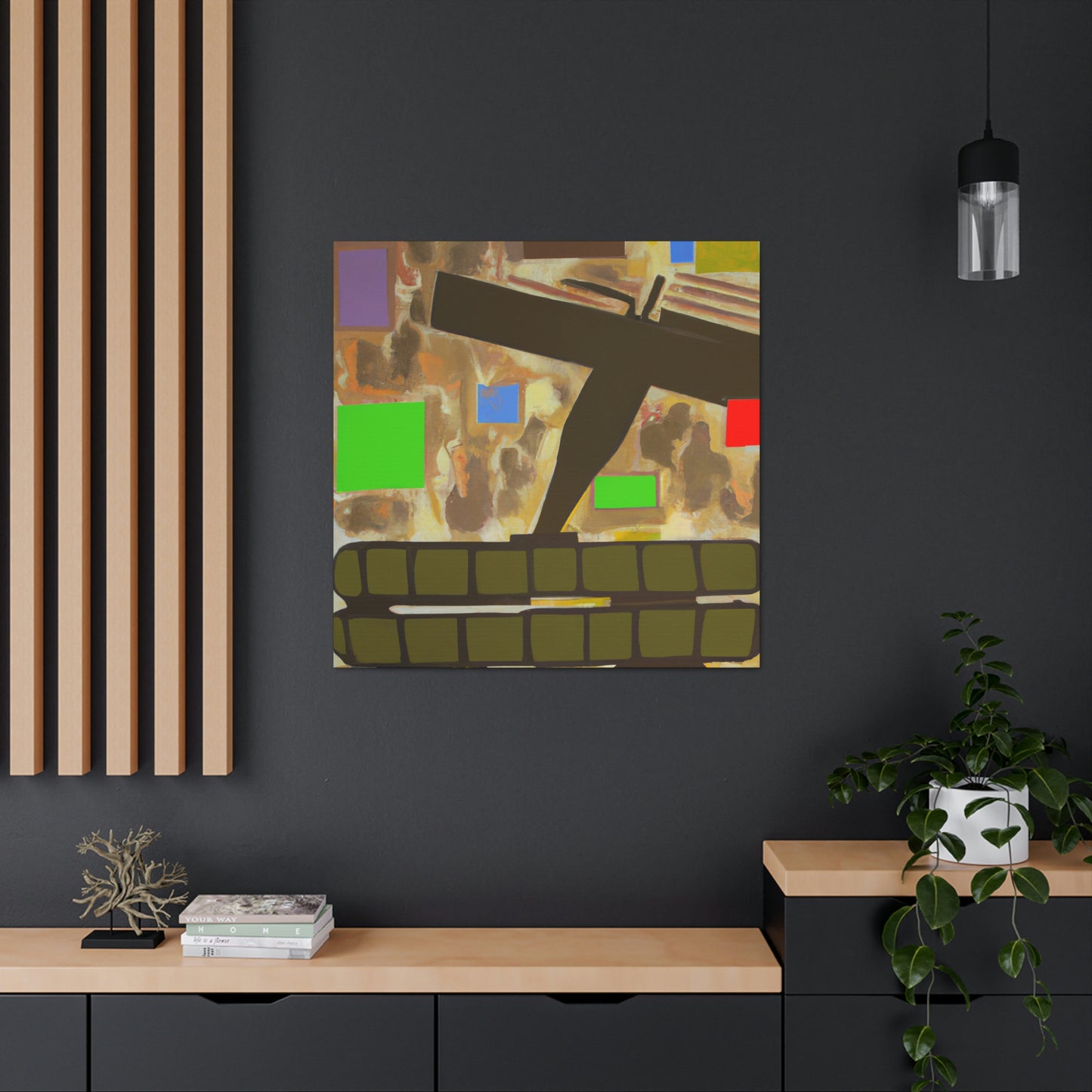 Gun-Fired Abstract Vision - Canvas