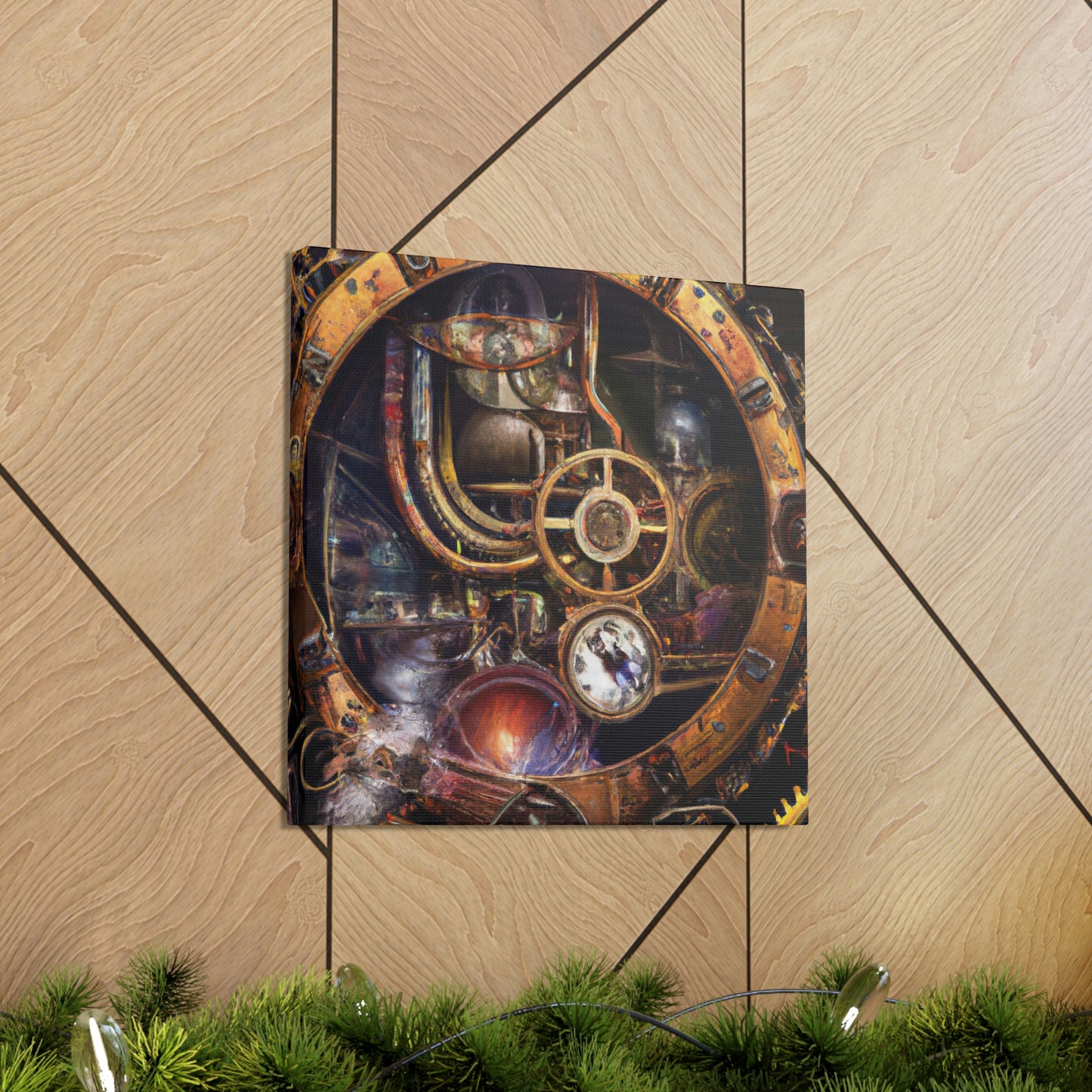 "Clockwork Dreams Unfold" - Canvas