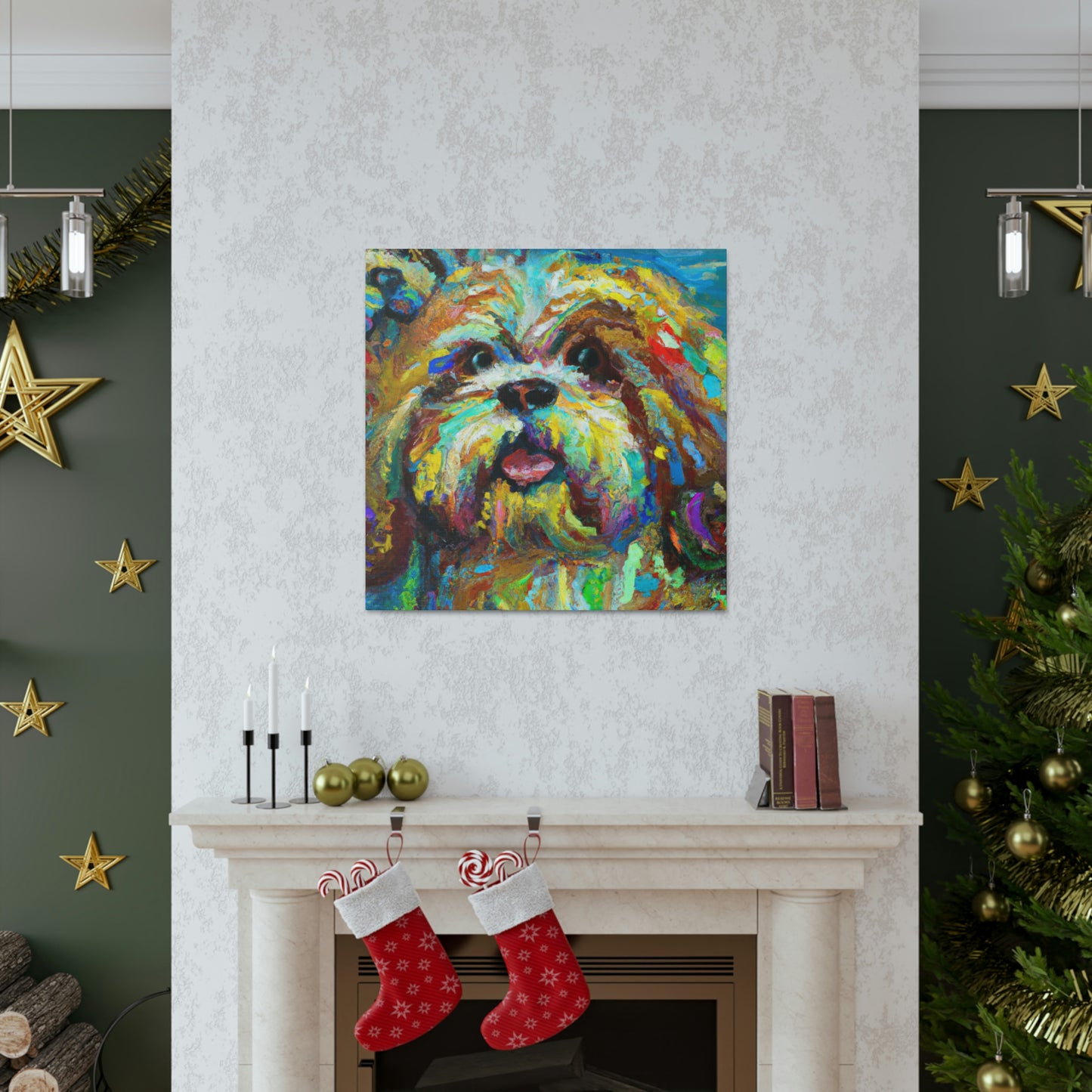 Shih Tzu Fauvism - Canvas