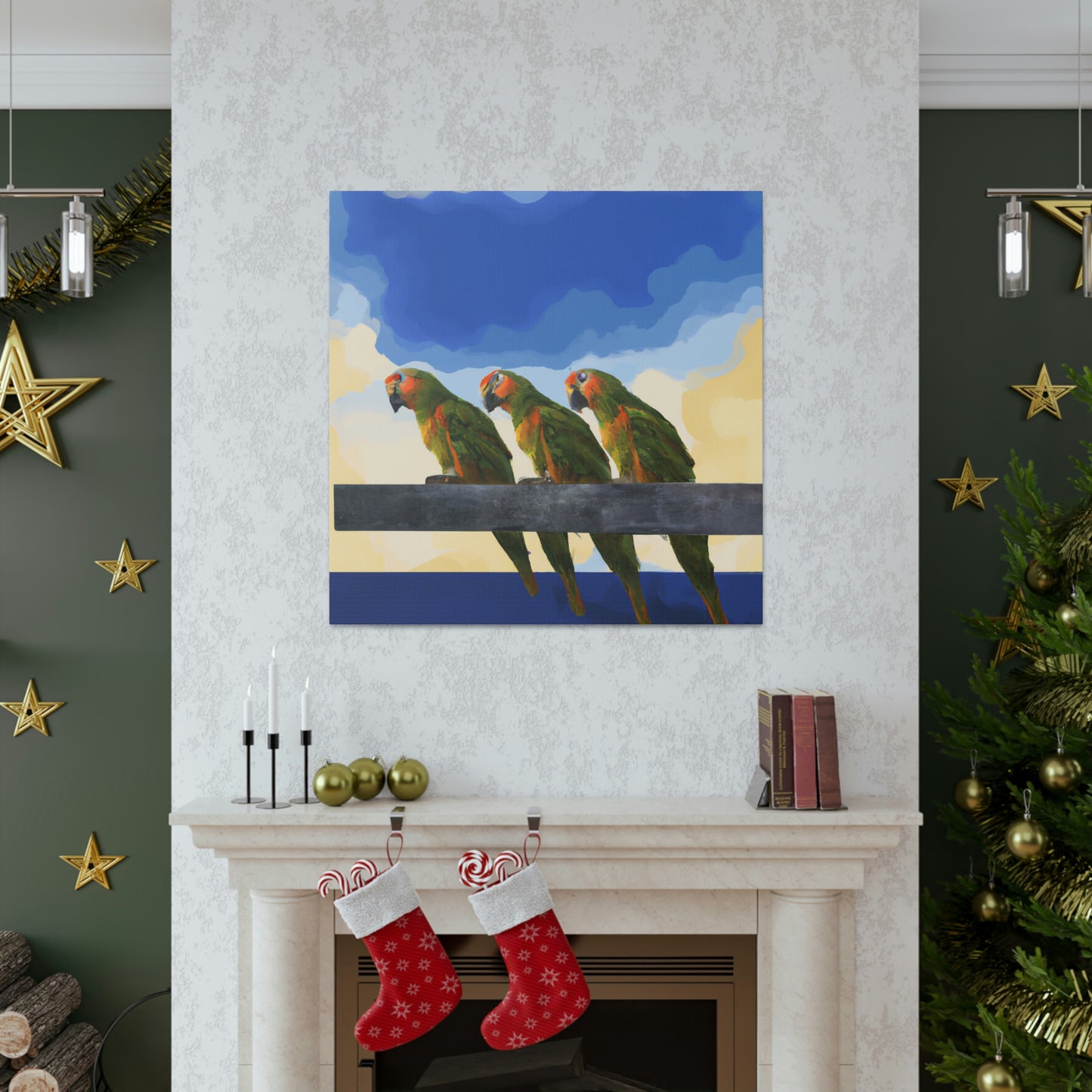 Parrots in Revelations - Canvas