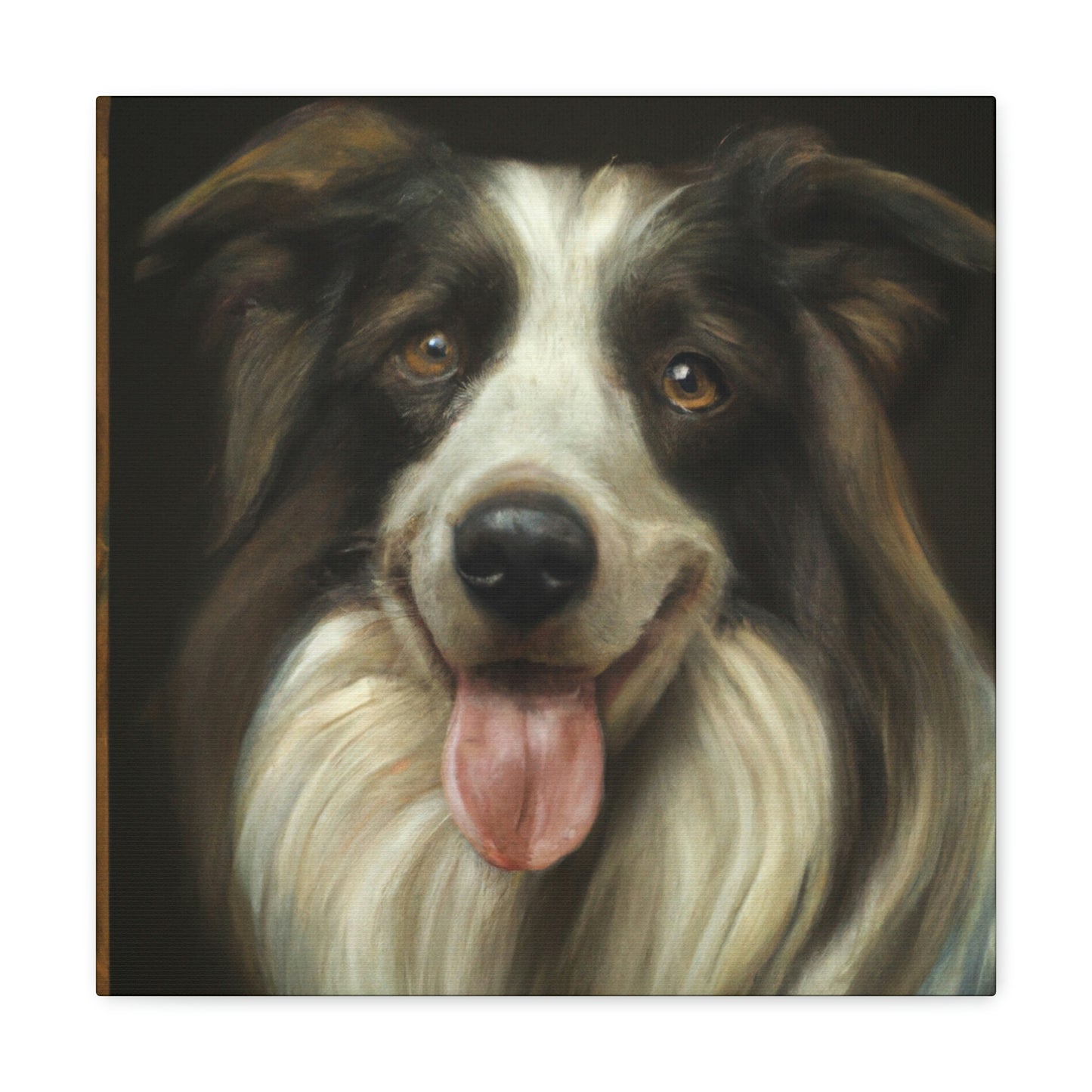 "Collie at Dusk Grandeur" - Canvas