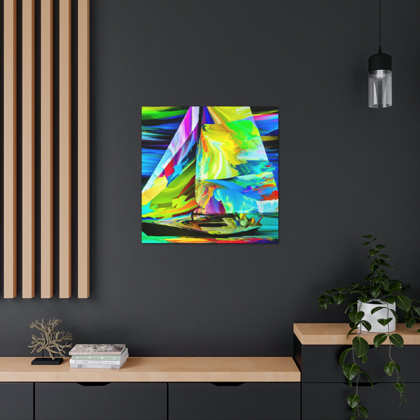 Sailing into the Sunset - Canvas