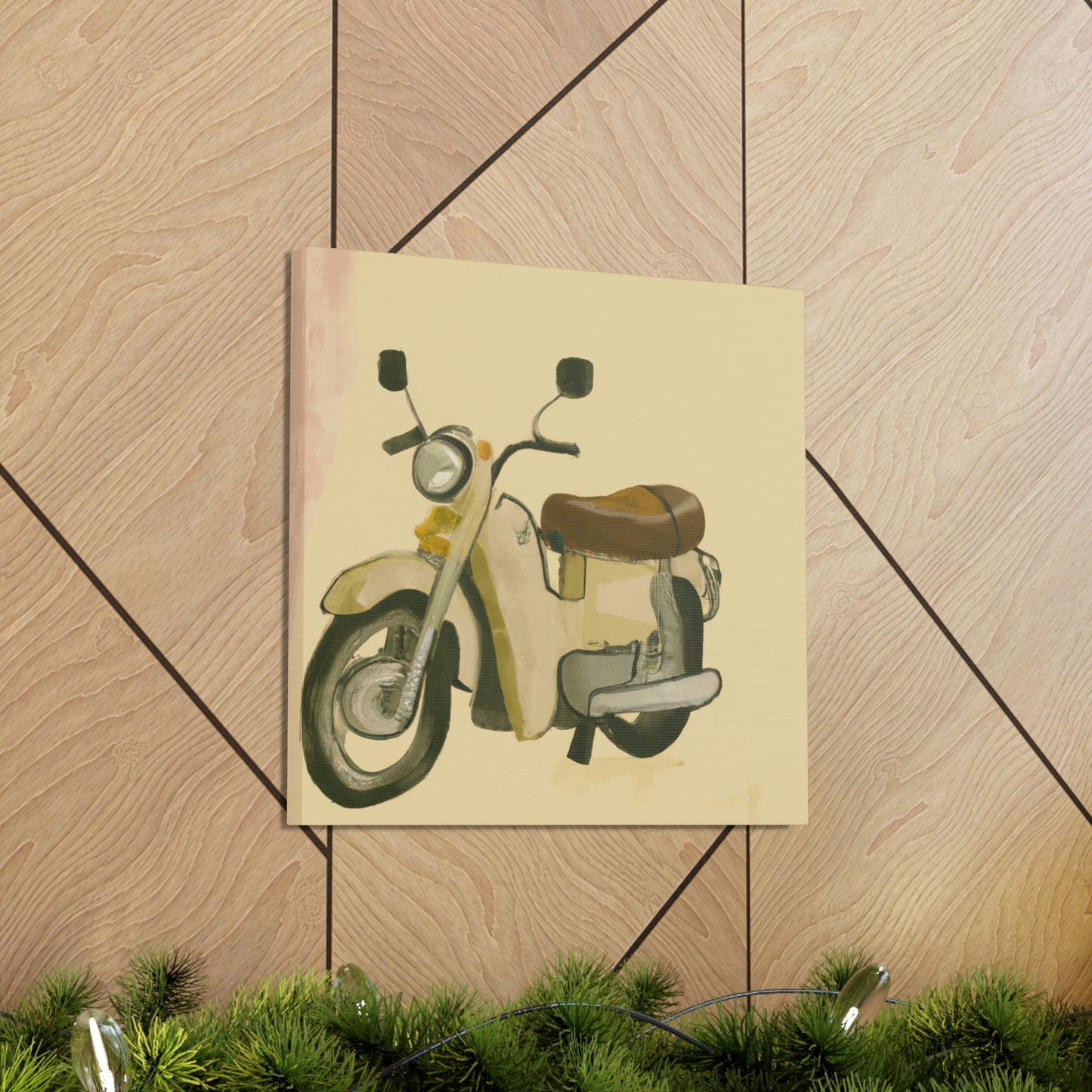 Motorcycle in Monochrome - Canvas