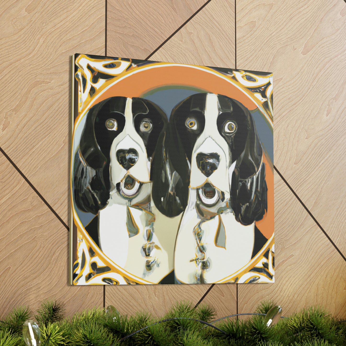 "Springer Spaniel Splendor" - Canvas