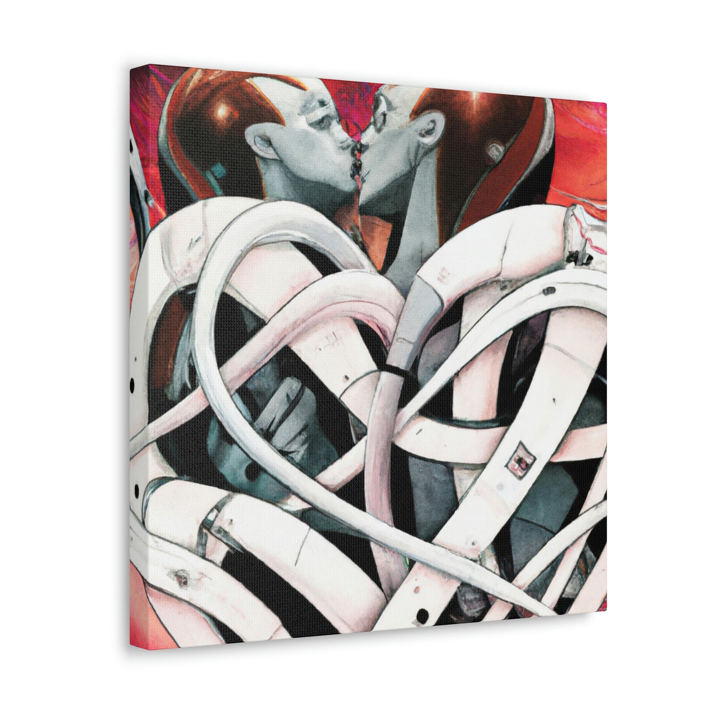 Intertwined Heart Bouquet - Canvas