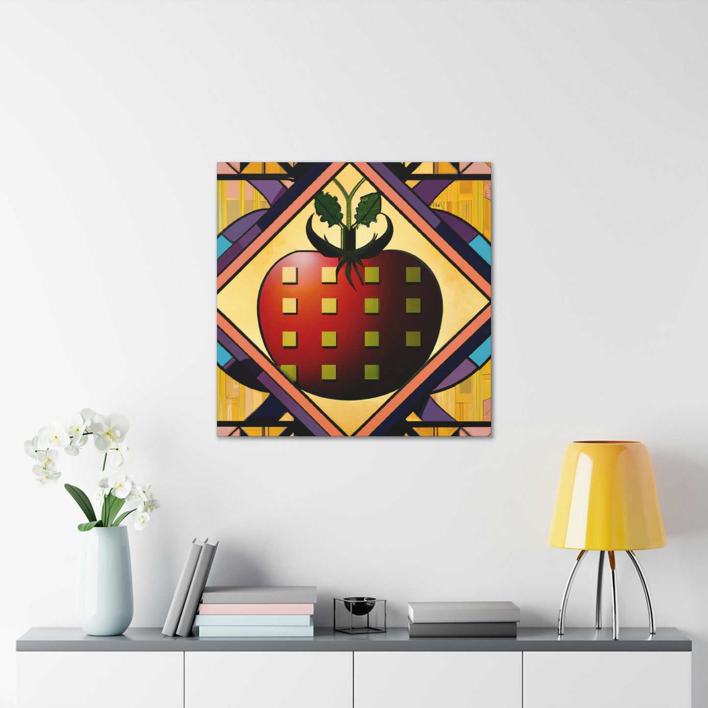 Tasty Art Deco Tomato - Canvas