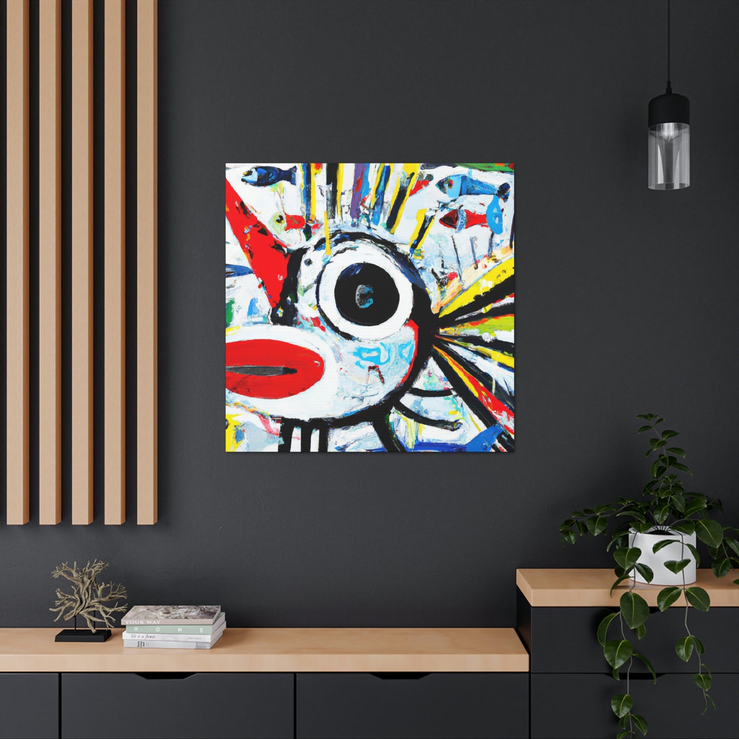 Fishy Abstract Joy - Canvas