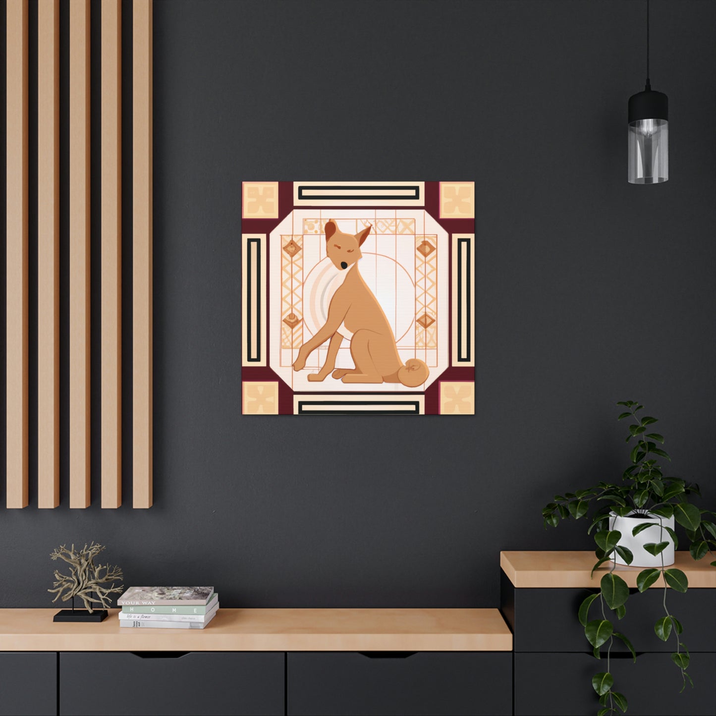 "Dhole's Deco Dreaming" - Canvas