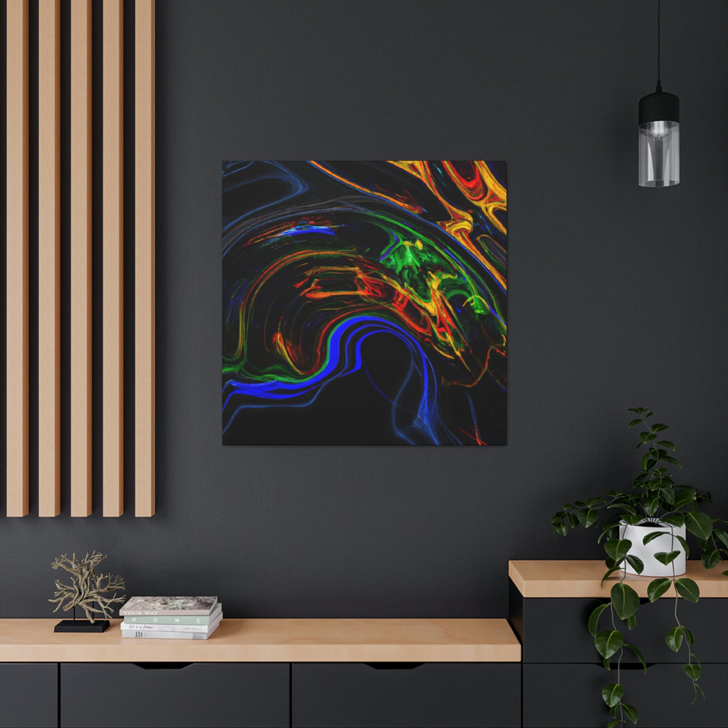 Dawn of Flowing Colors - Canvas