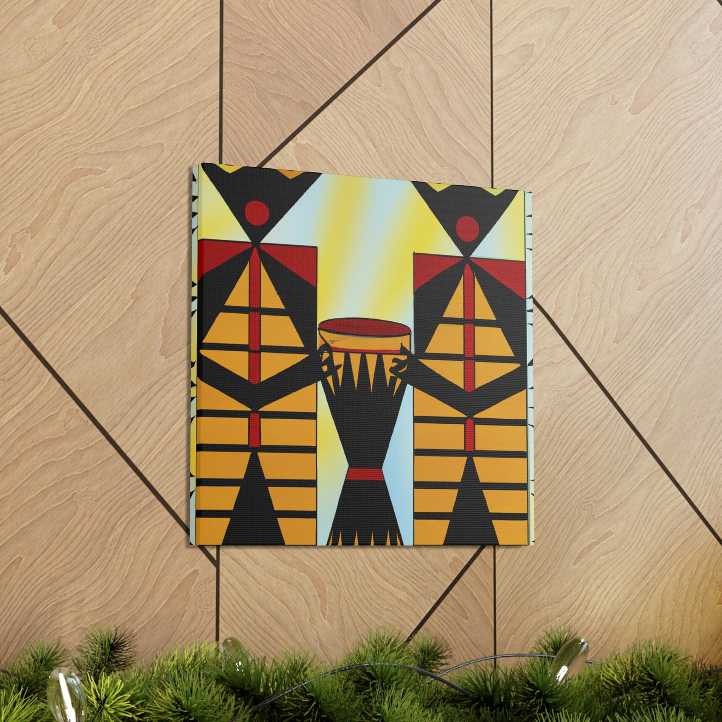 "Sultry Jazz Bongos" - Canvas