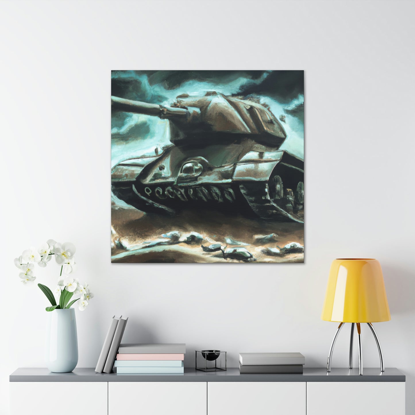 Tank on Fire Dream - Canvas