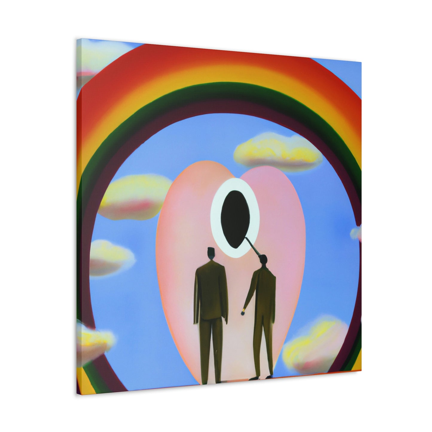 Love's Celestial Halo - Canvas