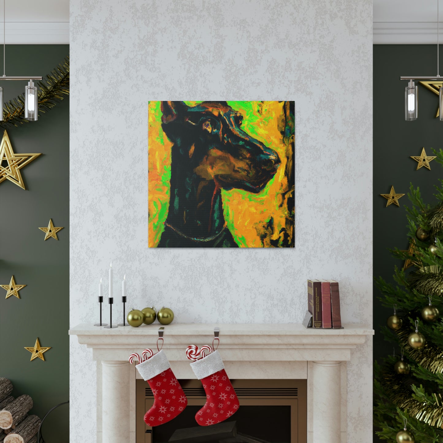 Doberman in Expressionism - Canvas